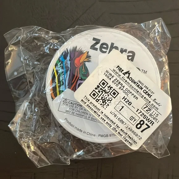 Zebra Wire™, Copper Wire
Color: Natural Size: 16 gauge Length: 6yds/5m - Picture 3 of 4